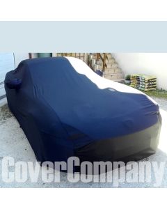 Housse Coverlux sur-mesure en Jersey gris pour Fiat 500 Abarth cabriolet
