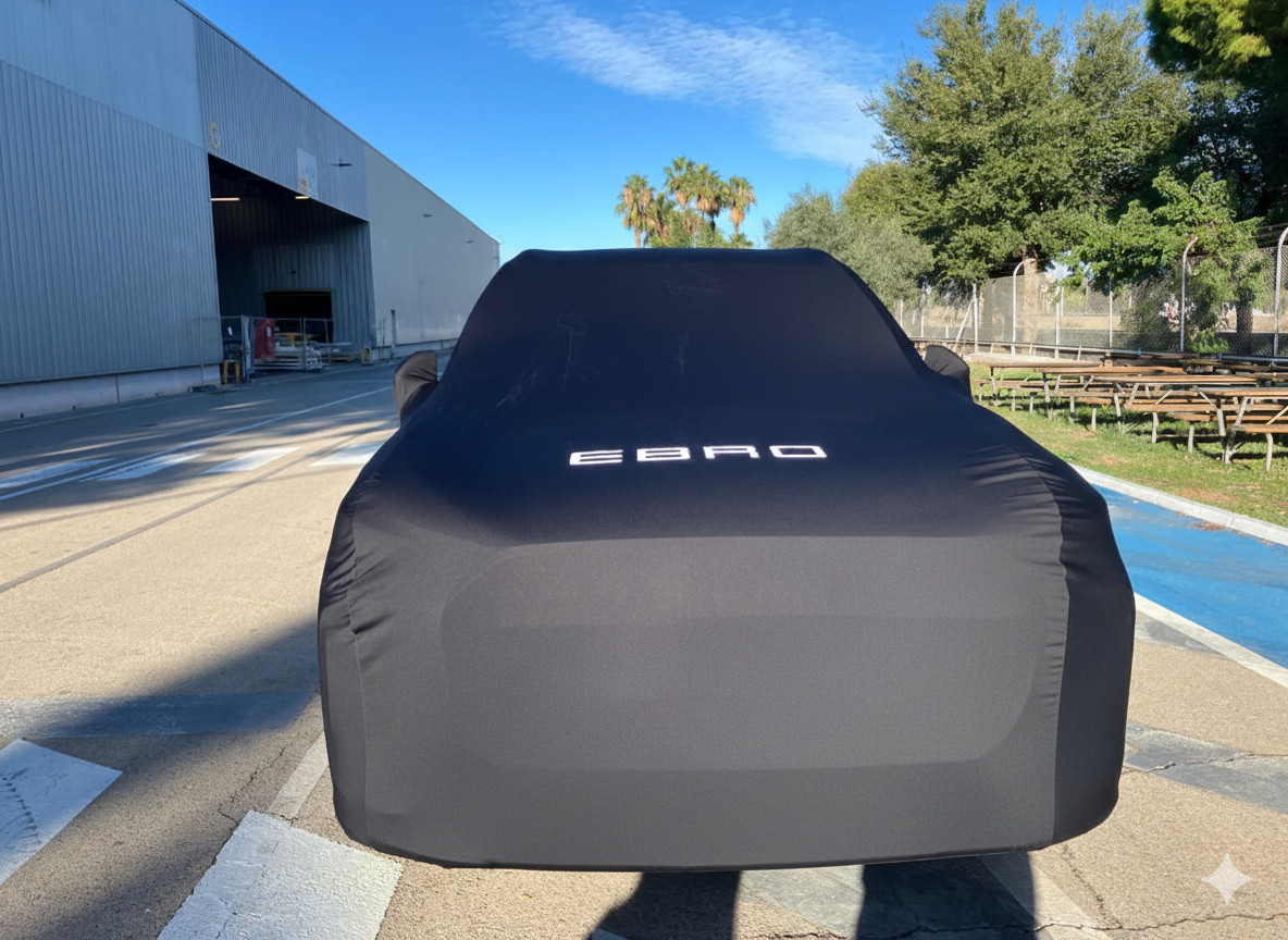 housse sur mesure pour concessionnaire EBRO